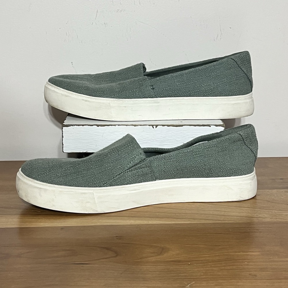 Toms Shoes Women's Kameron Casual‎ Slip On Sneakers Size 9 Green